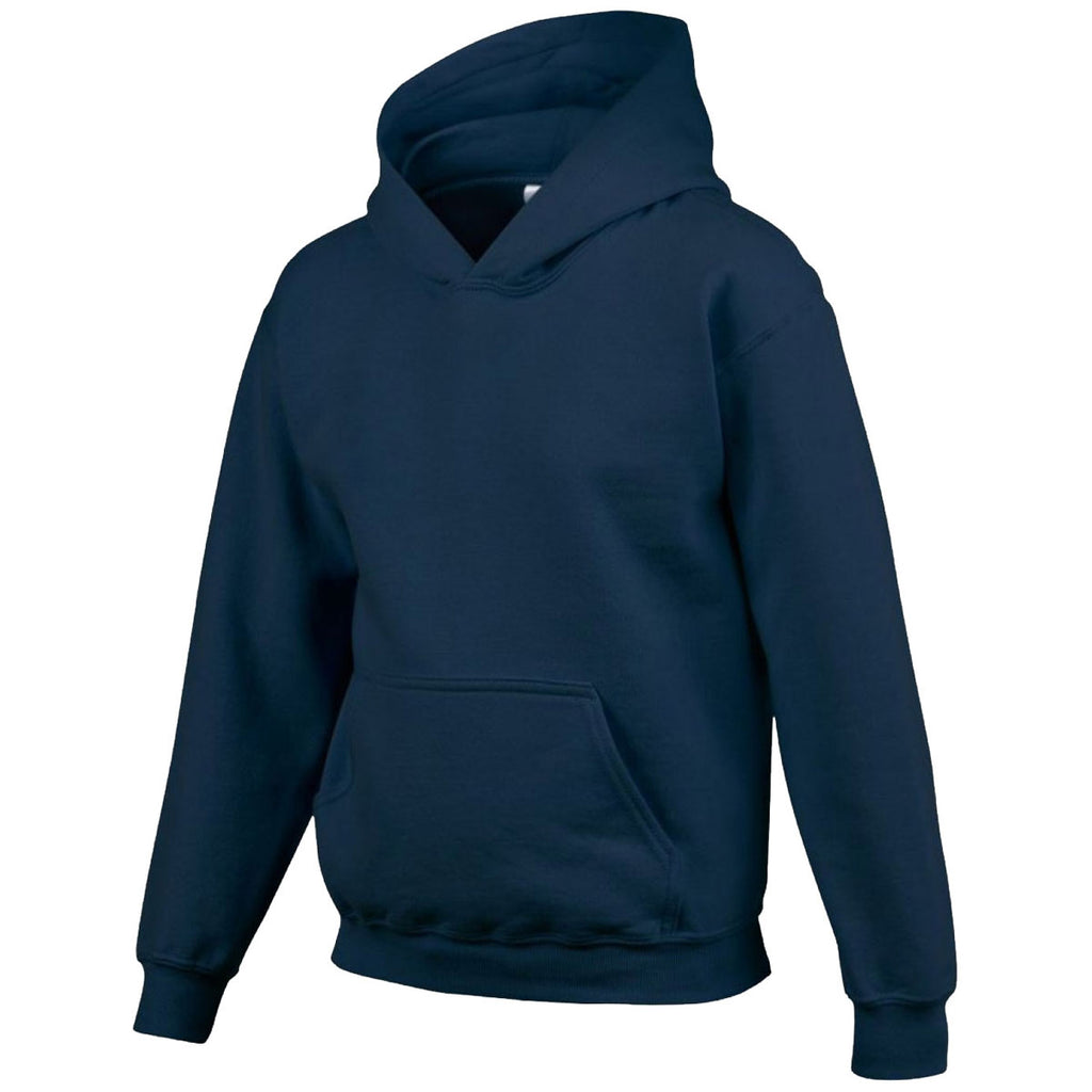 Gildan Youth Navy Heavy Blend Hooded Sweatshirt