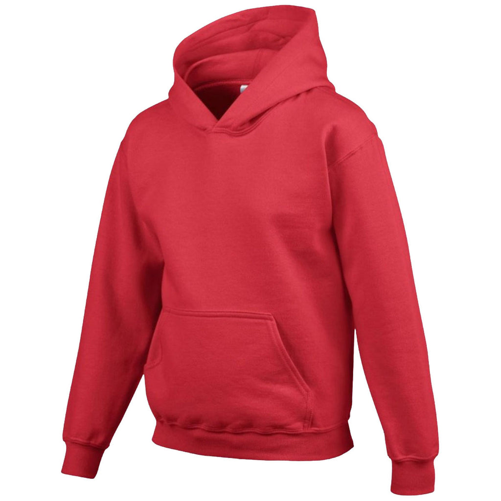 Gildan Youth Red Heavy Blend Hooded Sweatshirt