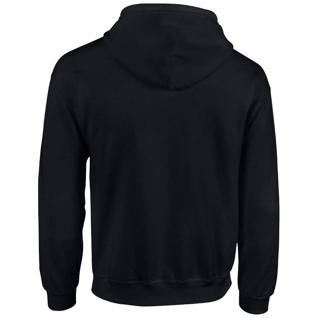 Gildan Men's Black Heavy Blend Zip Hooded Sweatshirt