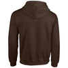 Gildan Men's Dark Chocolate Heavy Blend Zip Hooded Sweatshirt