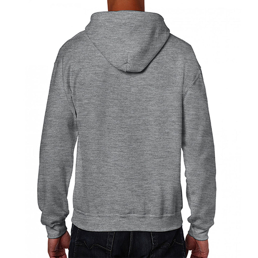 Gildan Men's Graphite Heather Heavy Blend Zip Hooded Sweatshirt