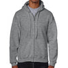 Gildan Men's Graphite Heather Heavy Blend Zip Hooded Sweatshirt