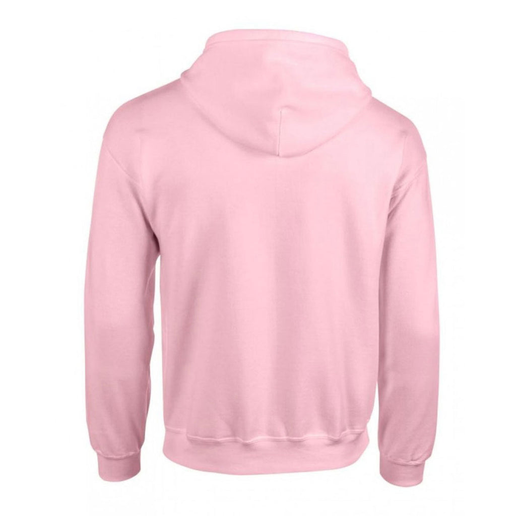 Gildan Men's Light Pink Heavy Blend Zip Hooded Sweatshirt