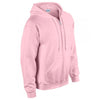 Gildan Men's Light Pink Heavy Blend Zip Hooded Sweatshirt