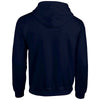 Gildan Men's Navy Heavy Blend Zip Hooded Sweatshirt