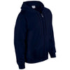 Gildan Men's Navy Heavy Blend Zip Hooded Sweatshirt