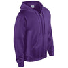 Gildan Men's Purple Heavy Blend Zip Hooded Sweatshirt