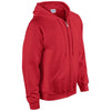 Gildan Men's Red Heavy Blend Zip Hooded Sweatshirt