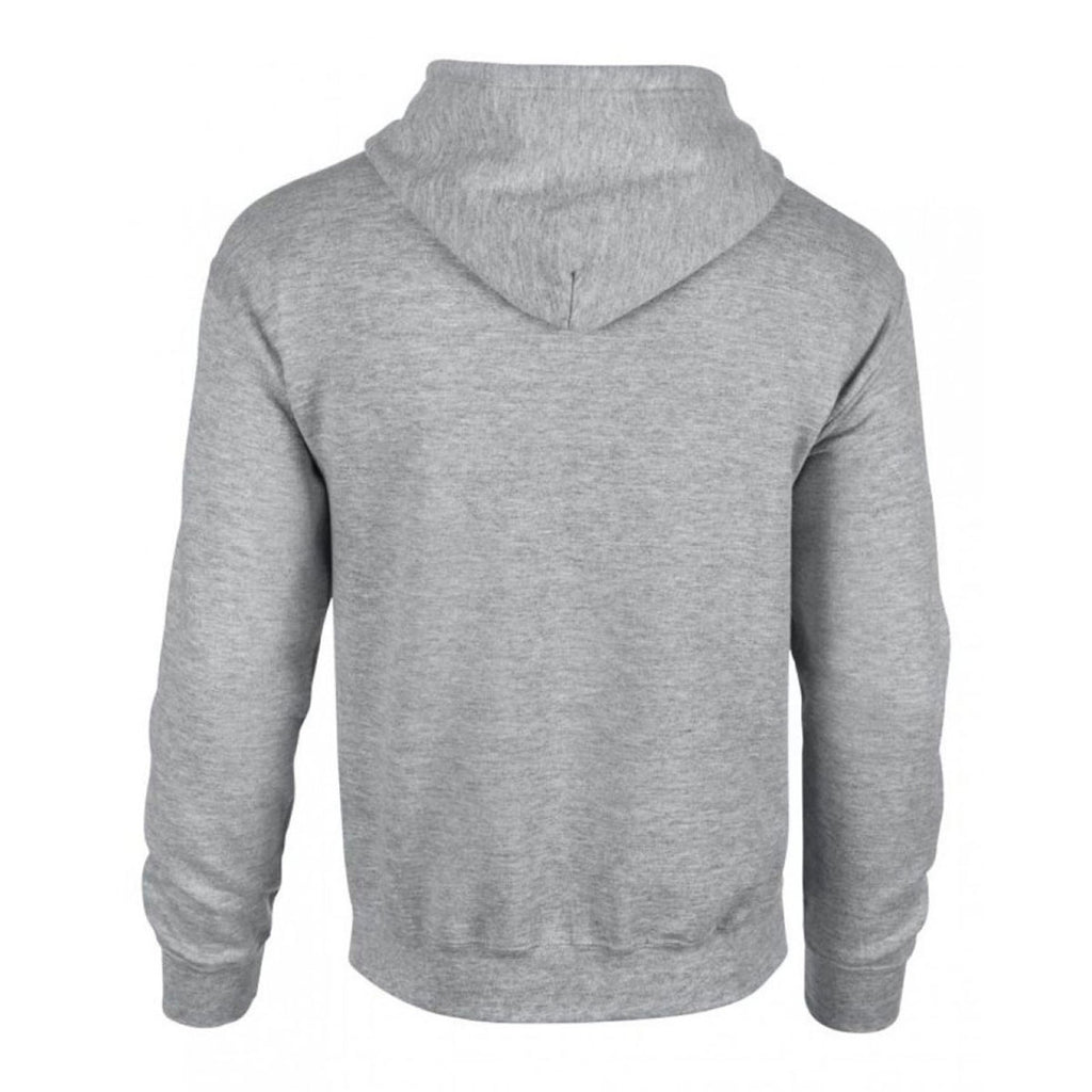 Gildan Men's Sport Grey Heavy Blend Zip Hooded Sweatshirt