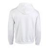 Gildan Men's White Heavy Blend Zip Hooded Sweatshirt