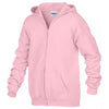 Gildan Youth Light Pink Heavy Blend Zip Hooded Sweatshirt