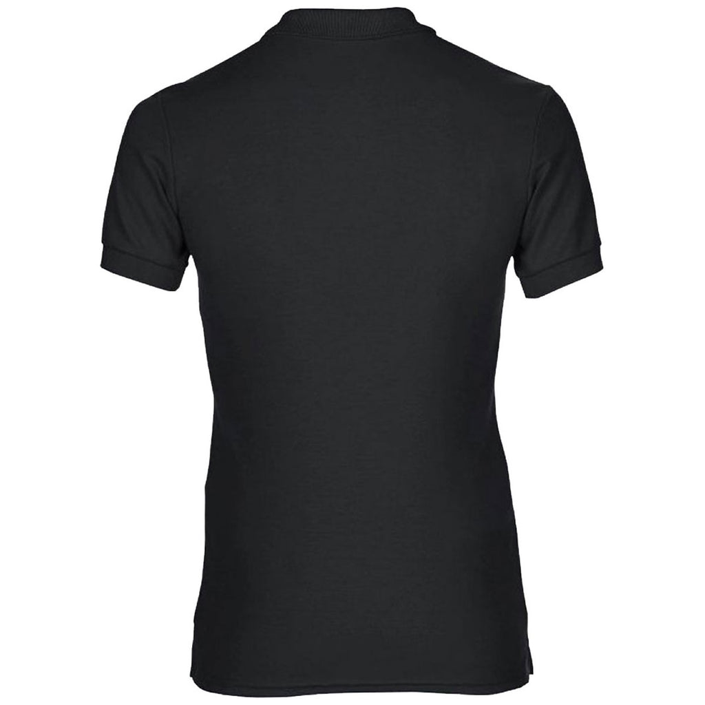 Gildan Women's Black DryBlend Double Pique Polo Shirt