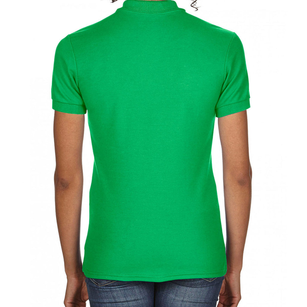 Gildan Women's Irish Green DryBlend Double Pique Polo Shirt