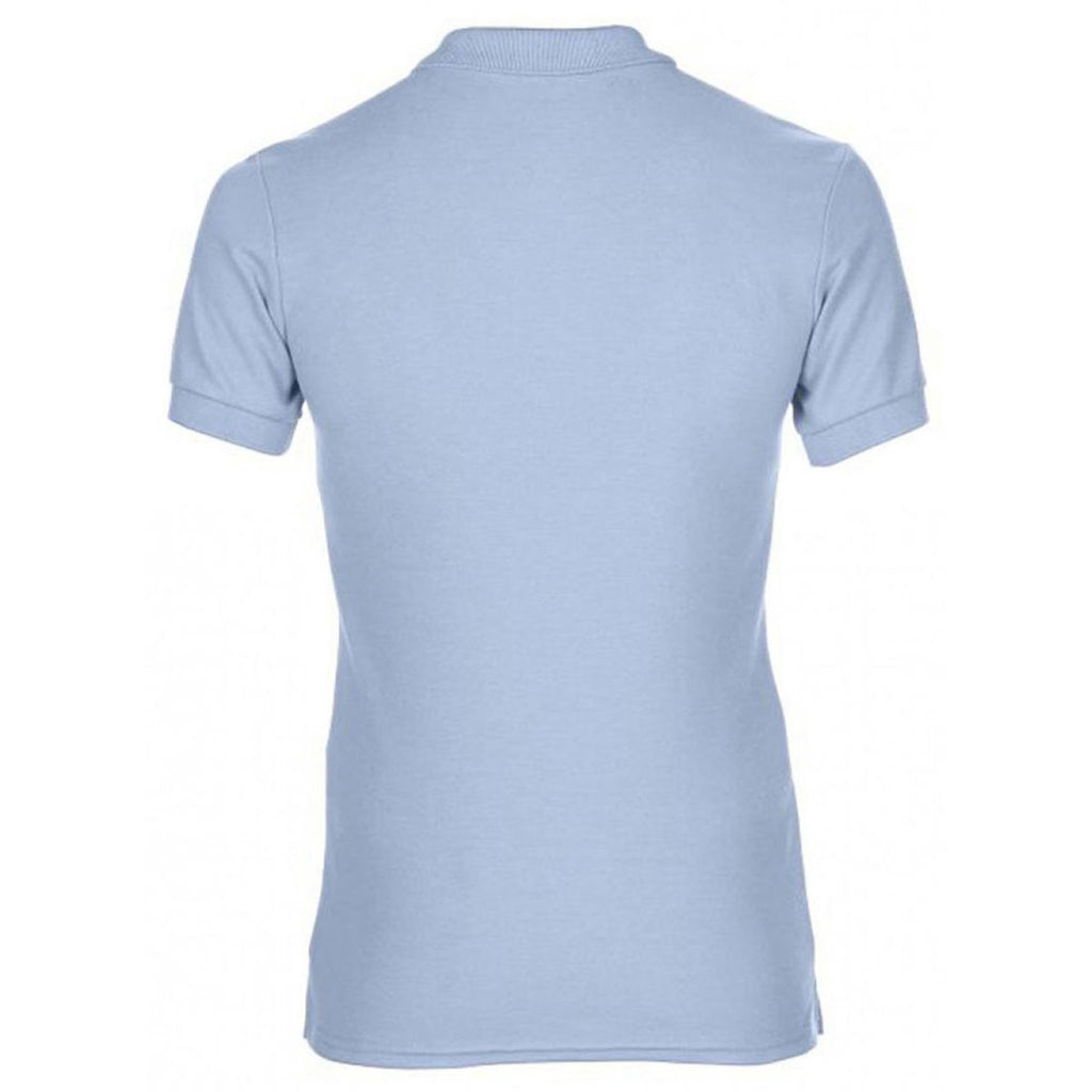 Gildan Women's Light Blue DryBlend Double Pique Polo Shirt