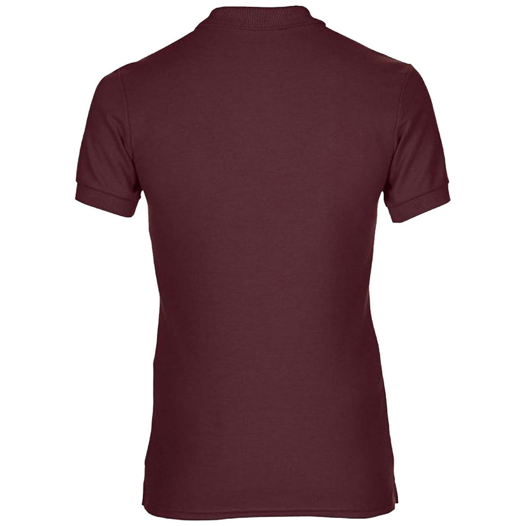 Gildan Women's Maroon DryBlend Double Pique Polo Shirt