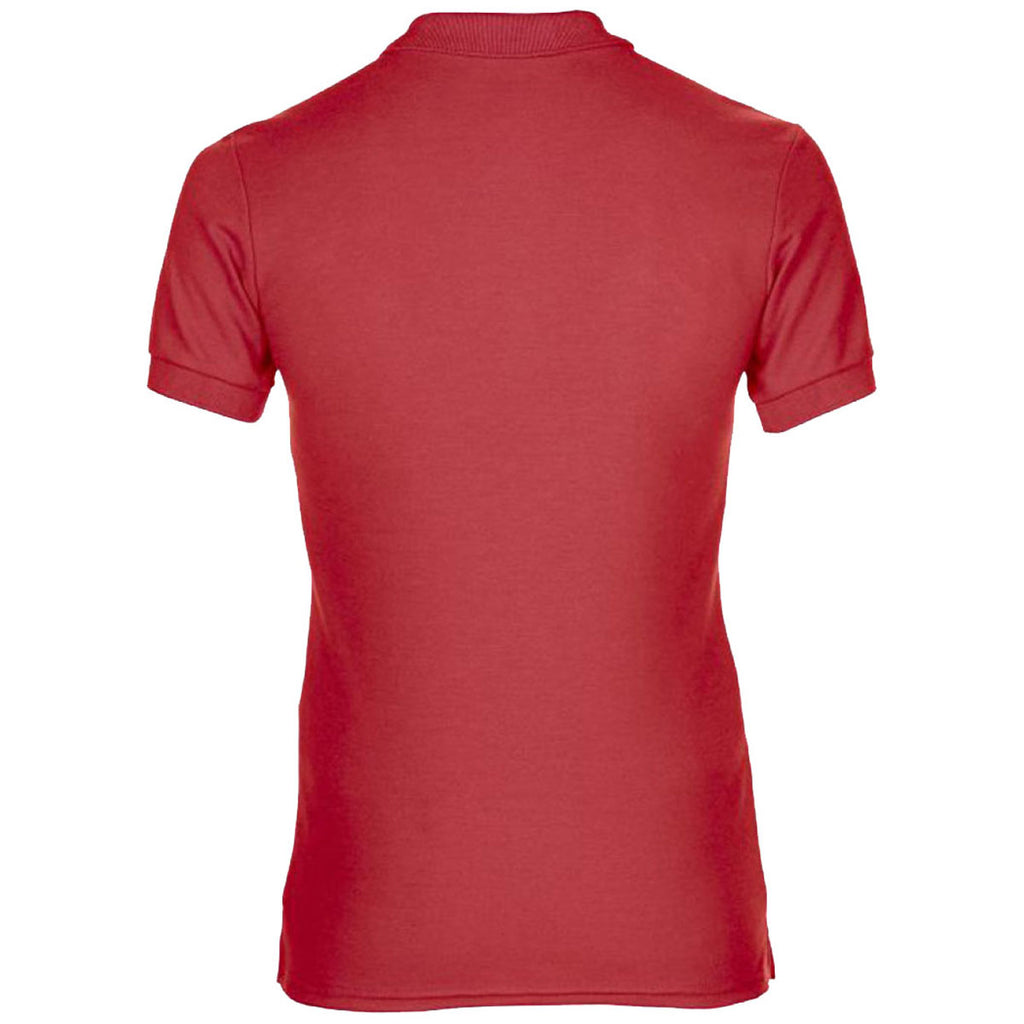 Gildan Women's Red DryBlend Double Pique Polo Shirt