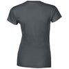 Gildan Women's Charcoal SoftStyle Fitted Ringspun T-Shirt
