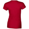 Gildan Women's Cherry Red SoftStyle Fitted Ringspun T-Shirt