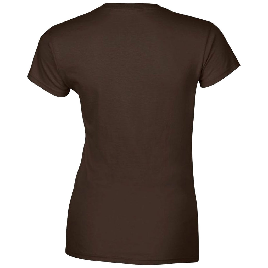 Gildan Women's Dark Chocolate SoftStyle Fitted Ringspun T-Shirt