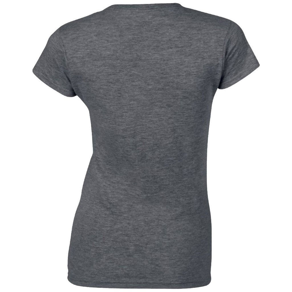 Gildan Women's Dark Heather SoftStyle Fitted Ringspun T-Shirt