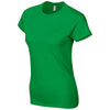Gildan Women's Irish Green SoftStyle Fitted Ringspun T-Shirt