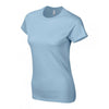 Gildan Women's Light Blue SoftStyle Fitted Ringspun T-Shirt