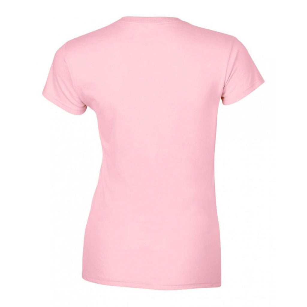Gildan Women's Light Pink SoftStyle Fitted Ringspun T-Shirt