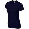 Gildan Women's Navy SoftStyle Fitted Ringspun T-Shirt