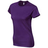 Gildan Women's Purple SoftStyle Fitted Ringspun T-Shirt