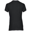 Gildan Women's Black Premium Cotton Double Pique Polo Shirt