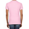 Gildan Women's Light Pink Premium Cotton Double Pique Polo Shirt