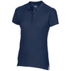 Gildan Women's Navy Premium Cotton Double Pique Polo Shirt