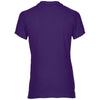 Gildan Women's Purple Premium Cotton Double Pique Polo Shirt