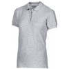 Gildan Women's Sport Grey Premium Cotton Double Pique Polo Shirt