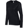 Gildan Women's Black SoftStyle Long Sleeve T-Shirt