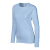 Gildan Women's Light Blue SoftStyle Long Sleeve T-Shirt