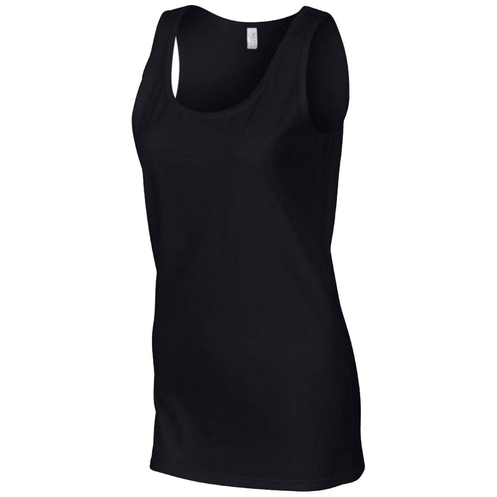 Gildan Women's Black SoftStyle Tank Top