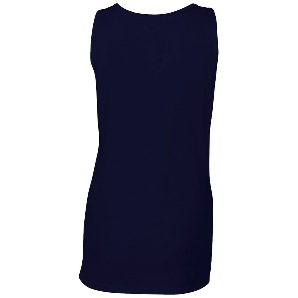 Gildan Women's Navy SoftStyle Tank Top
