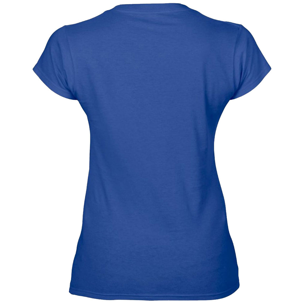 Gildan Women's Royal SoftStyle V Neck T-Shirt