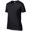 Gildan Women's Black Premium Cotton T-Shirt