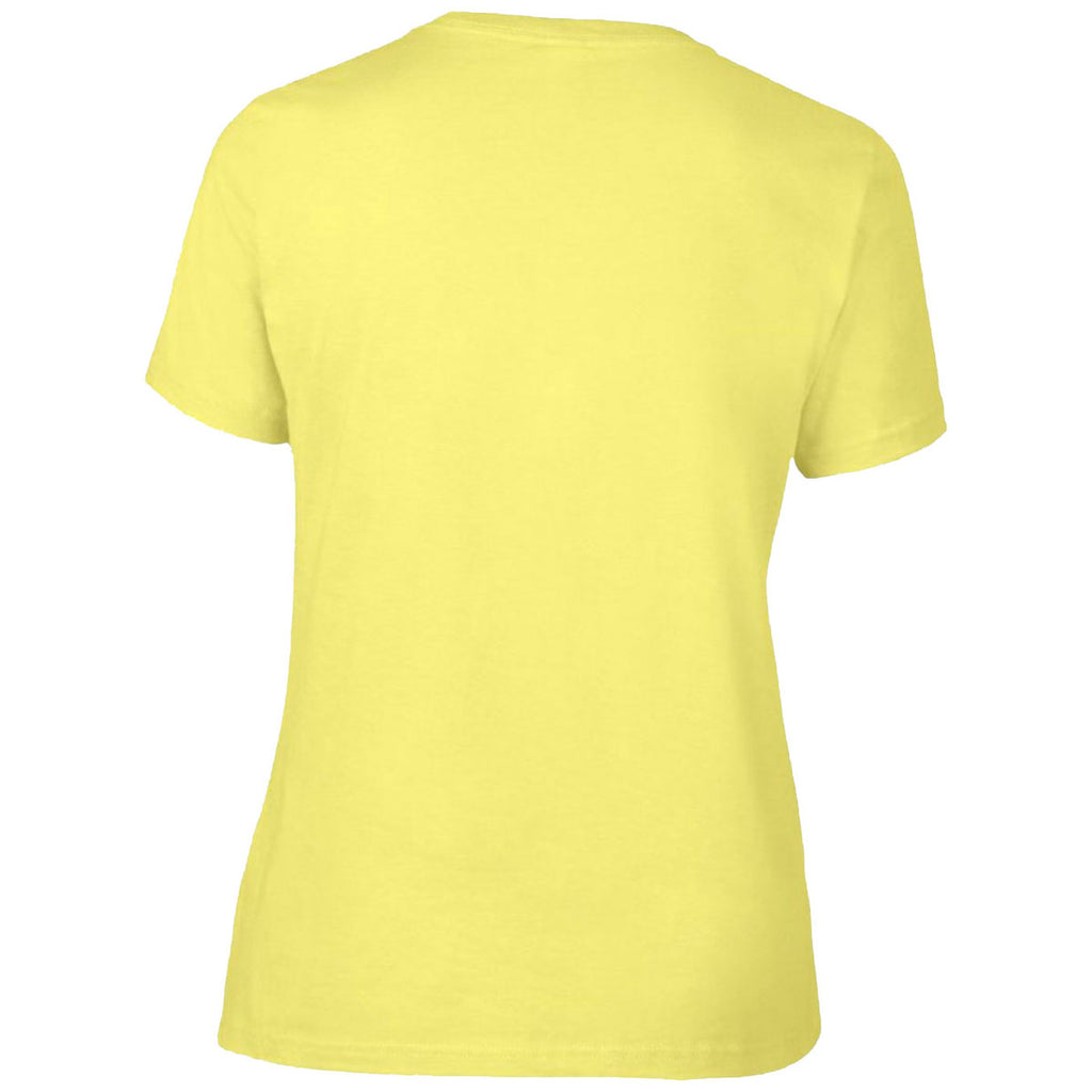 Gildan Women's Cornsilk Premium Cotton T-Shirt