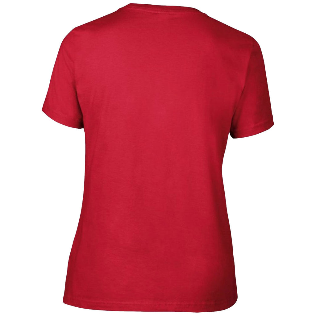 Gildan Women's Red Premium Cotton T-Shirt