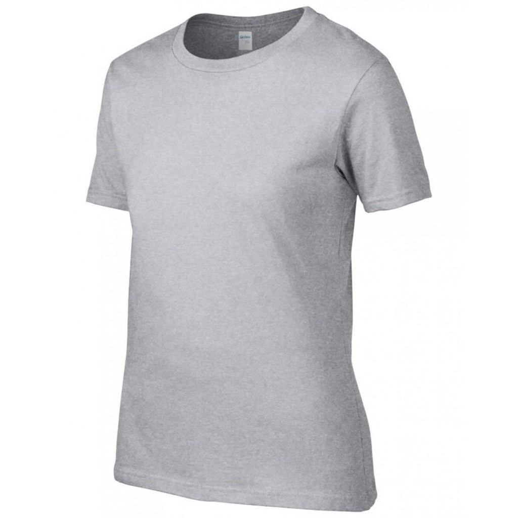 Gildan Women's Sport Grey Premium Cotton T-Shirt