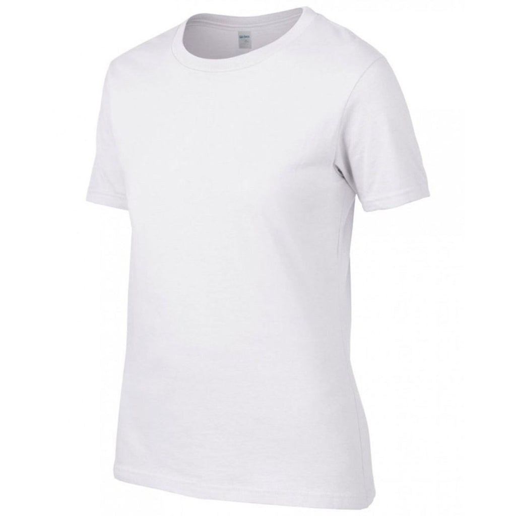Gildan Women's White Premium Cotton T-Shirt