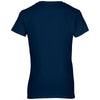 Gildan Women's Navy Premium Cotton V Neck T-Shirt