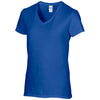 Gildan Women's Royal Premium Cotton V Neck T-Shirt
