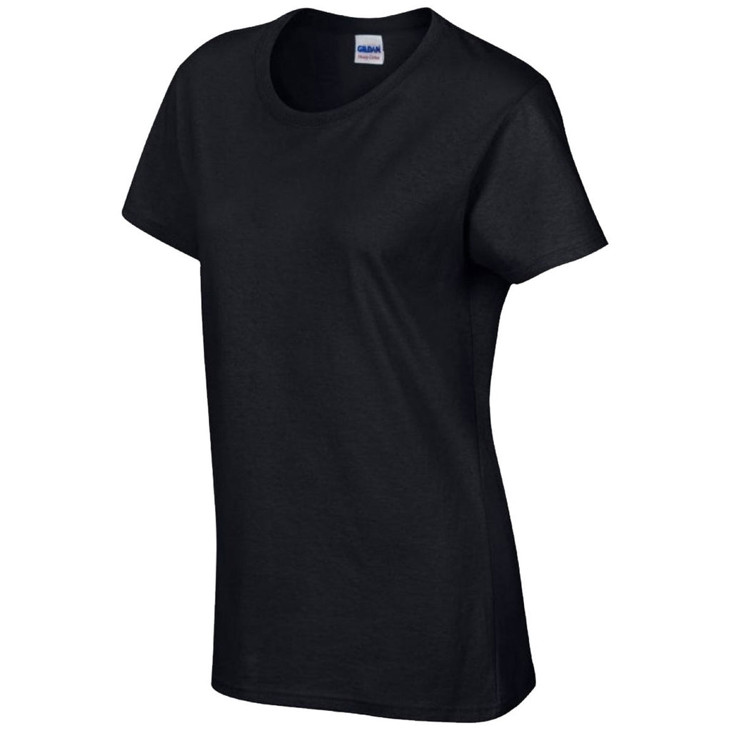 Gildan Women's Black Heavy Cotton T-Shirt