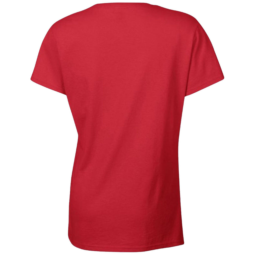 Gildan Women's Red Heavy Cotton T-Shirt