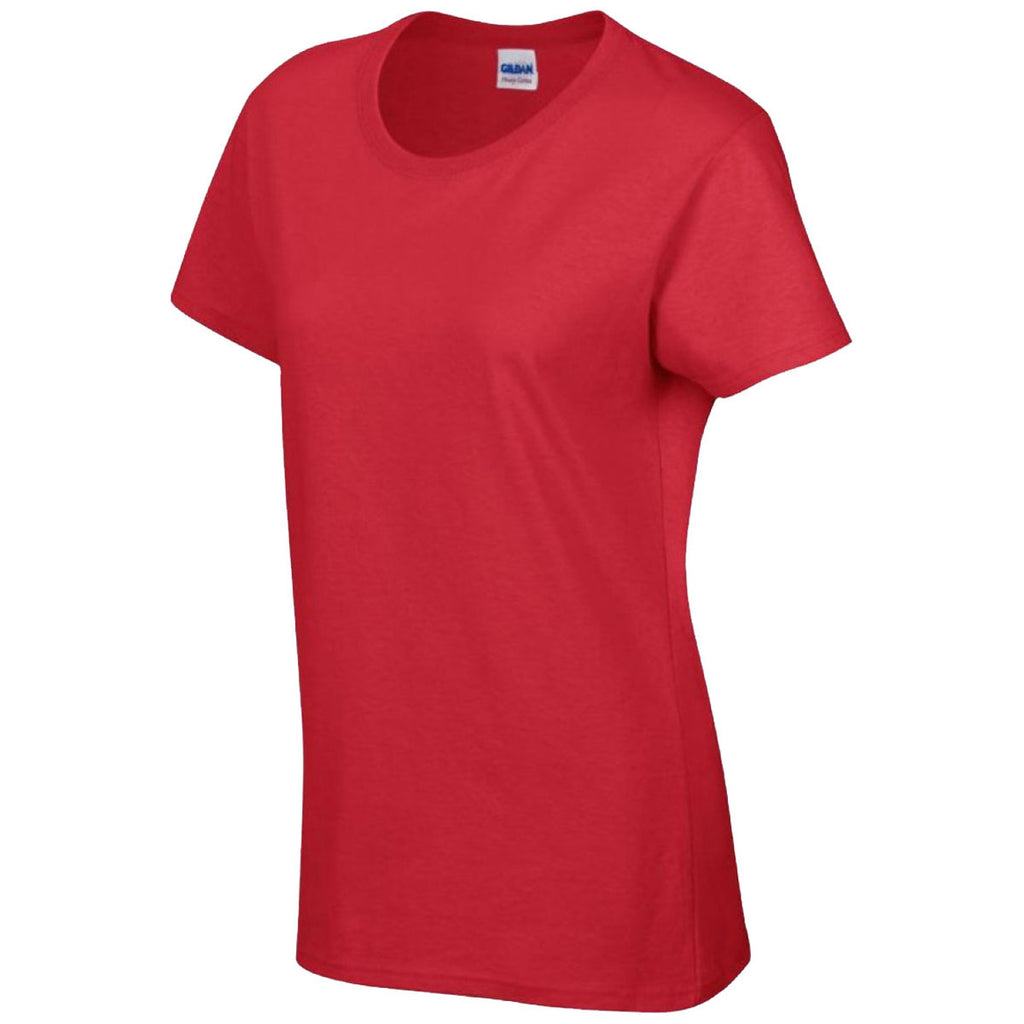 Gildan Women's Red Heavy Cotton T-Shirt