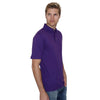 Henbury Men's Purple Classic Heavy Cotton Pique Polo Shirt